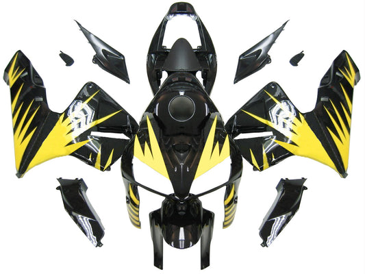 Carene 2005-2006 Honda CBR 600 RR Nero &amp; Giallo Tribal Racing Generico