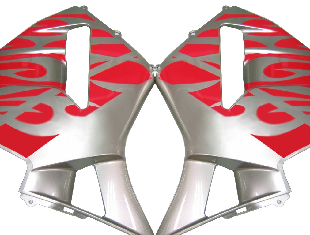 Carene 2005-2006 Honda CBR 600 RR Silver &amp; Red Tribal Generic