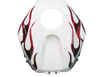 Carene 2005-2006 Honda CBR 600 RR White Black&amp;Red Flame Racing Generico