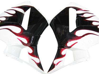 Carene 2005-2006 Honda CBR 600 RR Bianco Nero&amp;Rosso Fiamma Generico