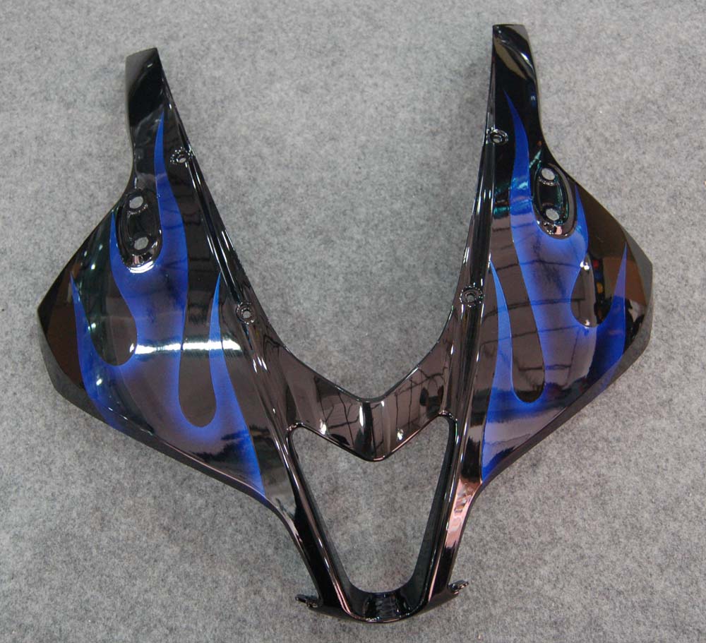 Carene 2007-2008 Honda CBR 600 RR Black &amp; Blue Flame Generico