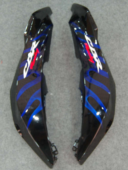 Carene 2007-2008 Honda CBR 600 RR Black &amp; Blue Flame Generico