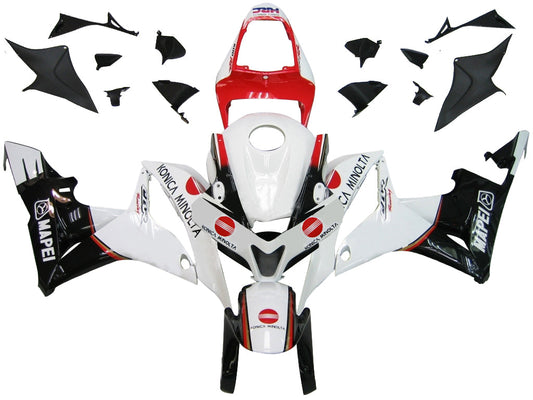 Carene 2007-2008 Honda CBR 600 RR Bianco &amp; Rosso Konica Racing Generico