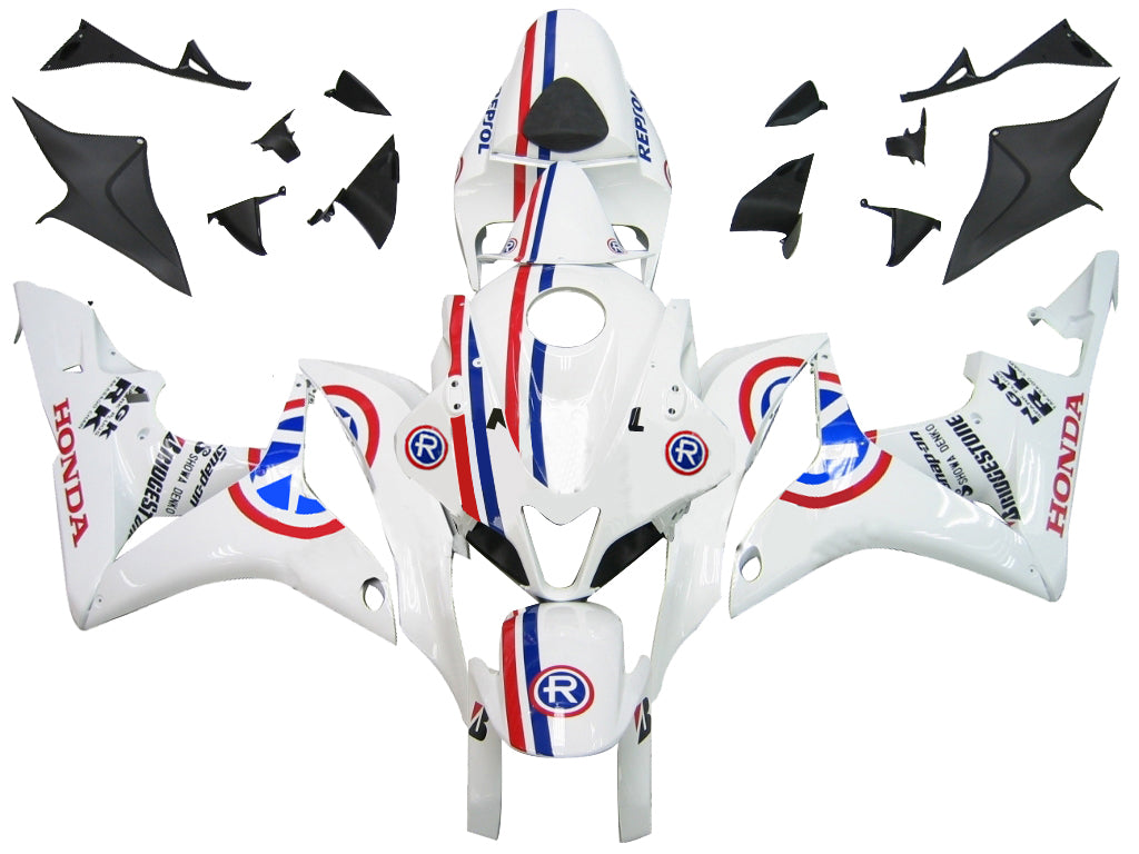 Carene 2007-2008 Honda CBR 600 RR Bianco Repsol Racing Generico