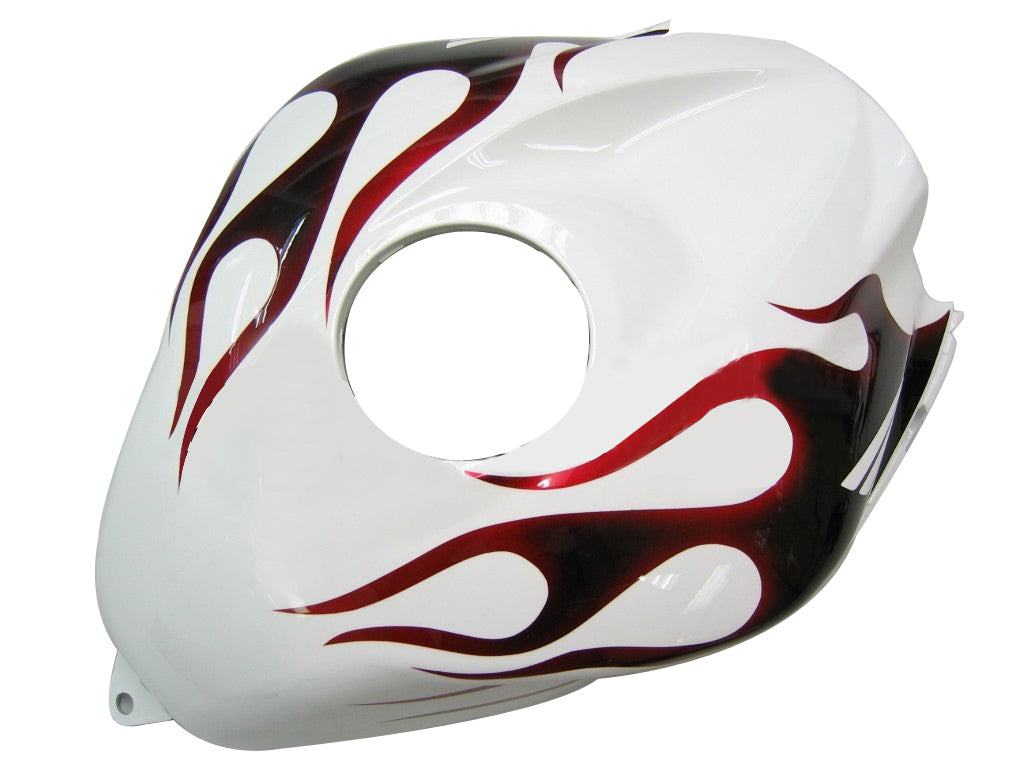 Carene 2007-2008 Honda CBR 600 RR White Black&amp;Red Flame CBR Racing Generic