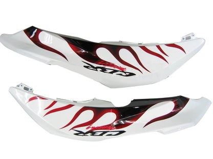 Carene 2007-2008 Honda CBR 600 RR White Black&amp;Red Flame CBR Racing Generic