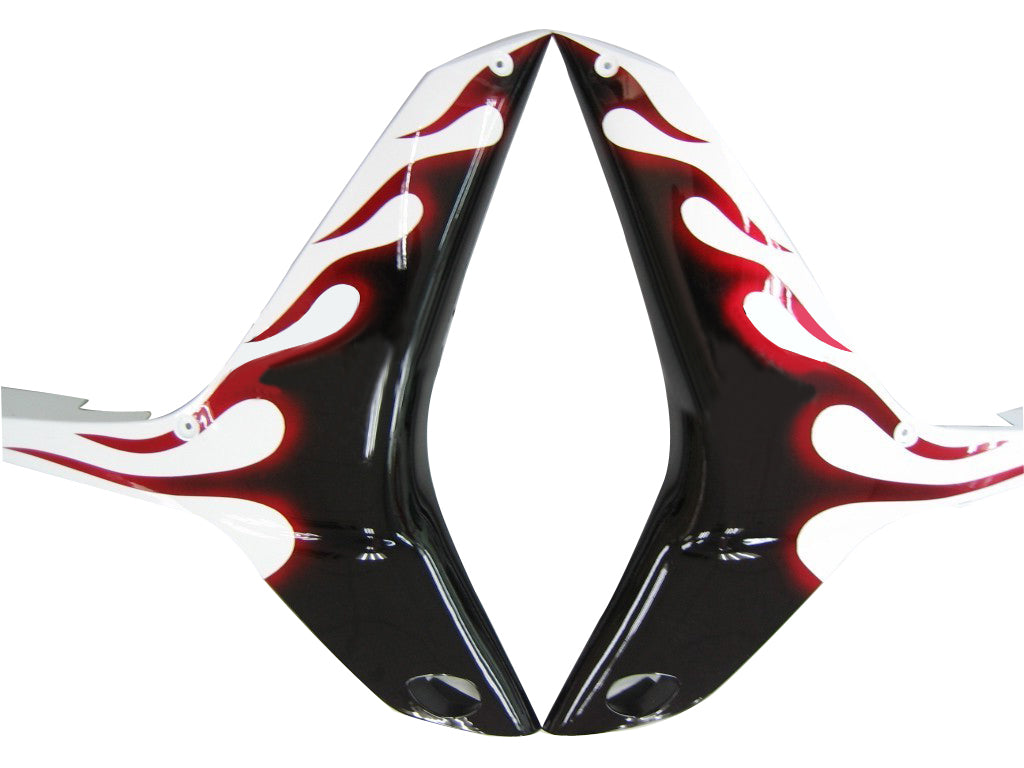 Carene 2007-2008 Honda CBR 600 RR White Black&amp;Red Flame CBR Racing Generic