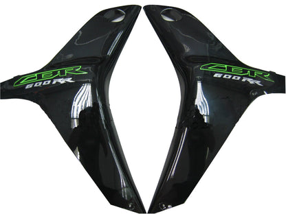 Carene 2007-2008 Honda CBR 600 RR Metallico Nero &amp; Verde Honda Racing Generico