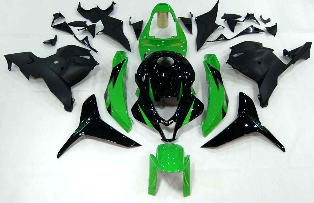 Carene 2009-2012 Honda CBR 600 RR Verde &amp; Nero CBR Racing Generic