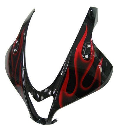 Carene 2009-2012 Honda CBR 600 RR Black &amp; Red Flame Racing Generico