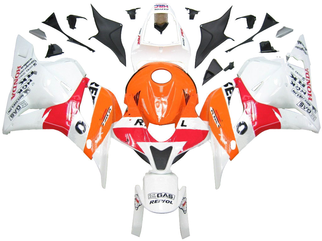 Carene 2009-2012 Honda CBR 600 RR Arancione &amp; Bianco Repsol Racing Generic