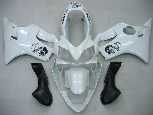 Amotopart Honda 2003-2010 CBR600f4i Cladding White & Black Kit