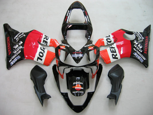 Carene 2001-2003 Honda CBR 600 F4i Nero Repsol Racing Generico