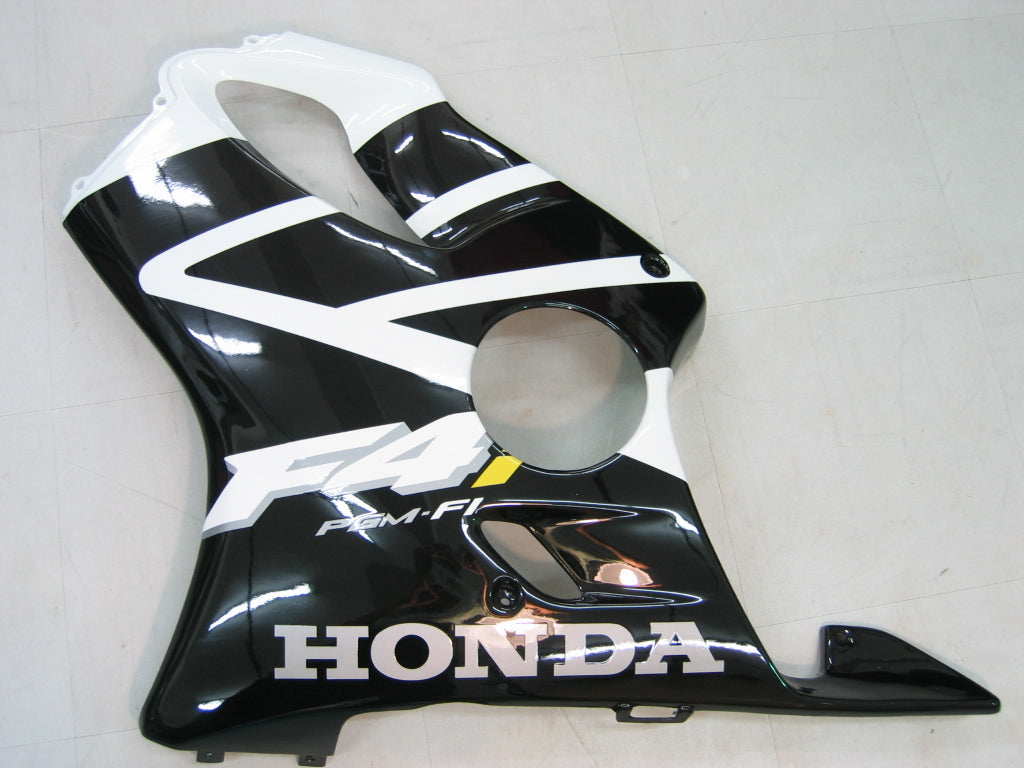 Carene 2001-2003 Honda CBR600 F4i Nero &amp; Bianco F4i Racing Generico