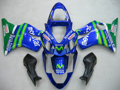 Carene 2001-2003 Honda CBR 600 F4i Blu &amp; Verde Movistar Racing Generico