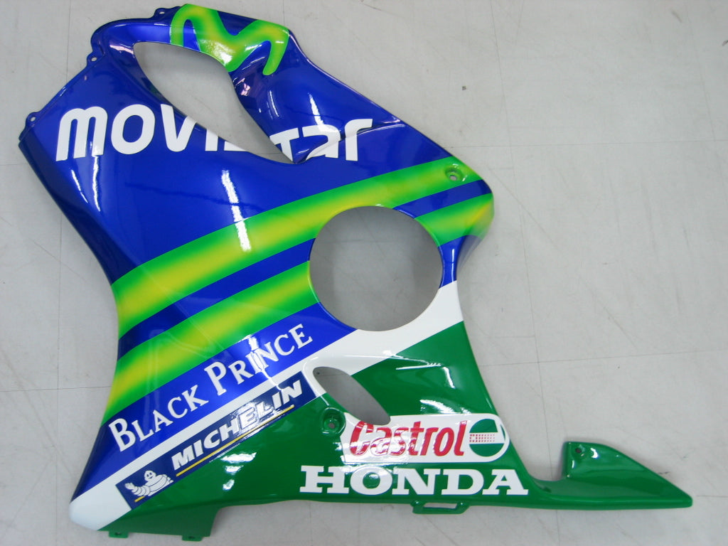 Carene 2001-2003 Honda CBR 600 F4i Blu &amp; Verde Movistar Racing Generico