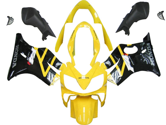 Carene 2004-2007 Honda CBR 600 F4i Giallo &amp; Nero F4i Racing Generico