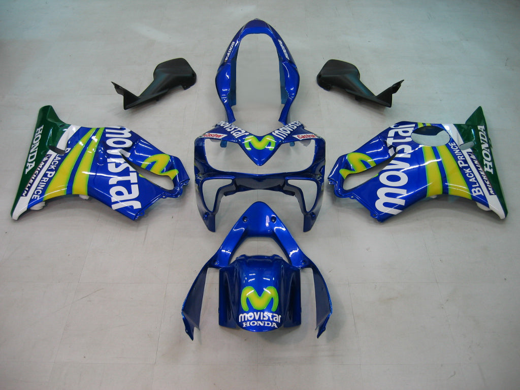 Carene 2004-2007 Honda CBR 600 F4i Blu &amp; Verde Movistar Racing Generico