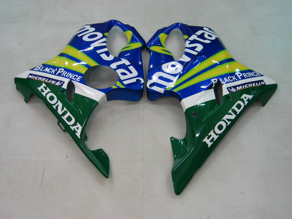 Carene 2004-2007 Honda CBR 600 F4i Blu &amp; Verde Movistar Racing Generico