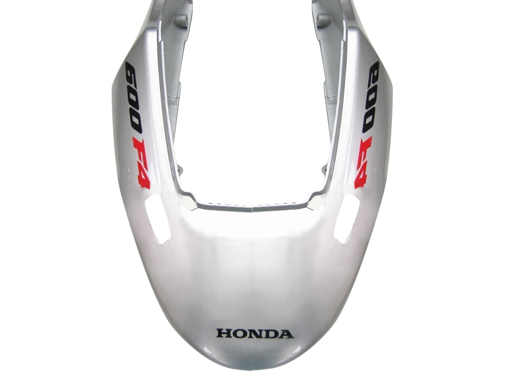 Carene 2004-2007 Honda CBR 600 F4i Silver &amp; White Flame Racing Generico