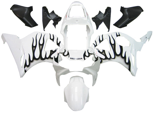 Carene 2002-2003 Honda CBR 954 RR White &amp; Black Flame Generico