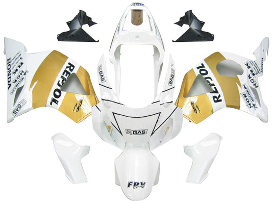 Carene 2002-2003 Honda CBR 954 RR Bianco &amp; Oro Repsol Generico