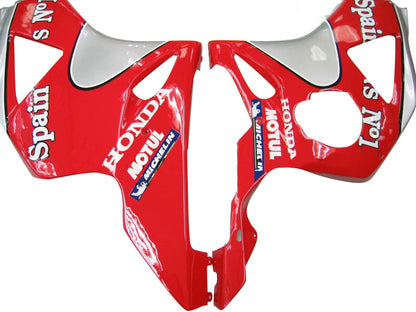 Carene 2002-2003 Honda CBR 954 RR Rosso &amp; Argento No.2 Spin&#39;s Racing Generico