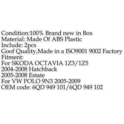 Auto Coppia Indicatore Specchio Laterale Lente Della Lampada Per VW POLO 2005-2009 SKODA OCTAVIA Generico