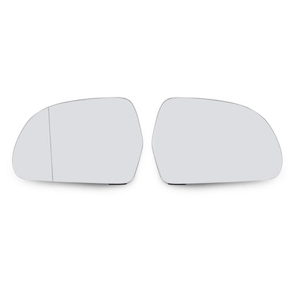 A Pair of L+R Side Rearview Mirror Glass Heated For A3 A4 A5 A6 A8 Q3 OCTAVIA