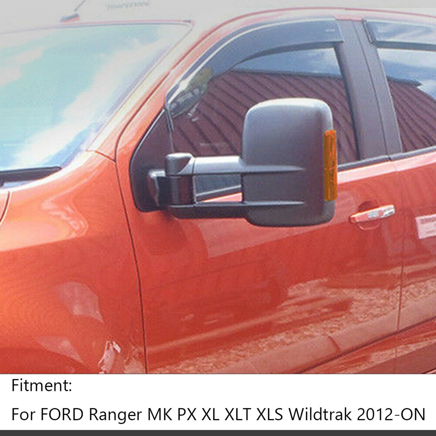 Specchietti da traino estensibili per Ford Ranger MK PX XL XLT XLS Wildtrak 2012-ON