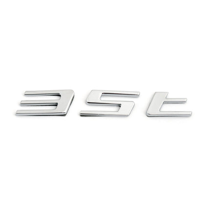 Chrome Letter 20T 25T 30T 35T Car Sticker Auto Rear Decal Emblem Jaguar F-PACE Generico
