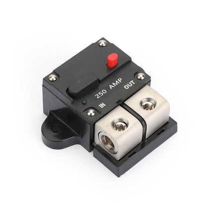 Morsettiera per fusibile dell'interruttore automatico in linea con ripristino manuale da 250 A Amp Marine Auto