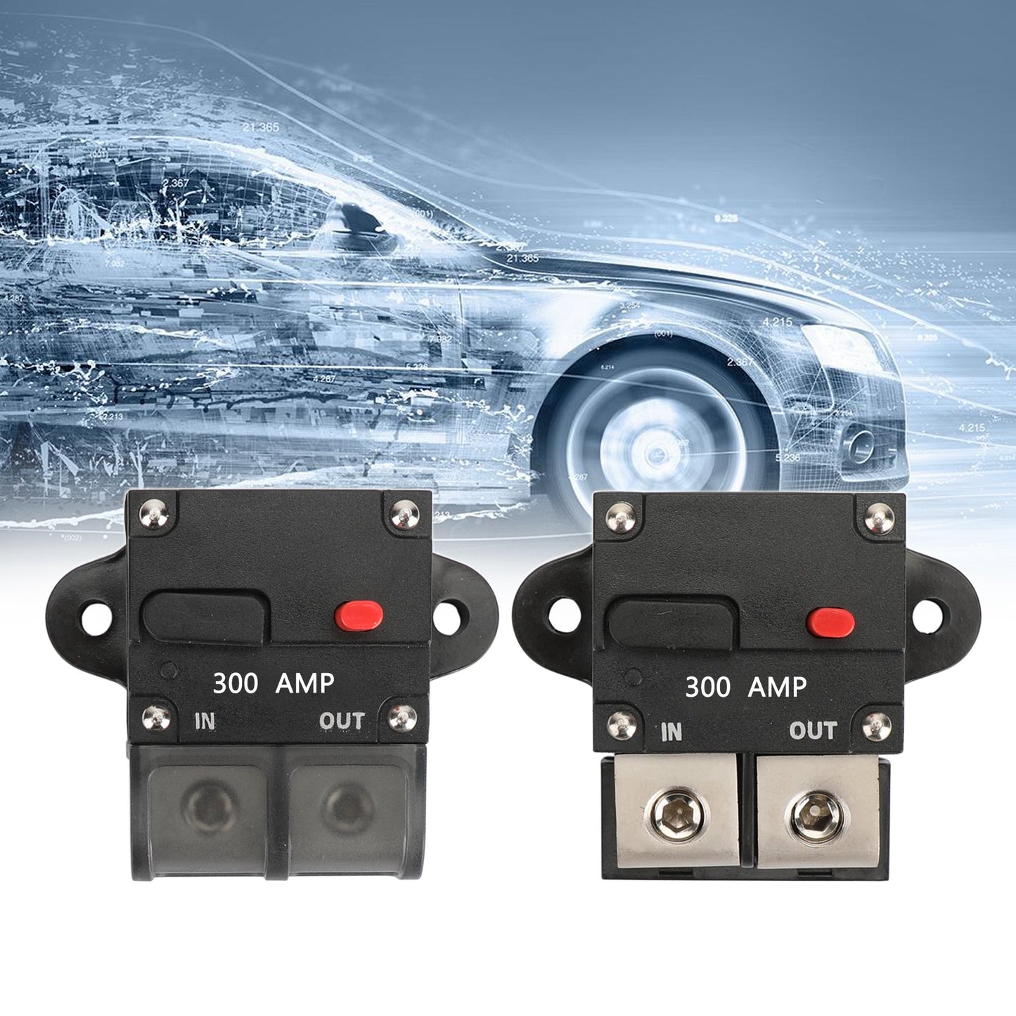 300A Amp Ripristino manuale Interruttore automatico in linea Morsettiera fusibile Marine Auto