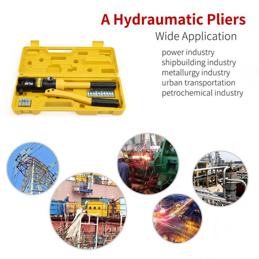 Crimpatrice terminale con capicorda per cavo della batteria a filo idraulico migliorata da 10 tonnellate e 8 matrici
