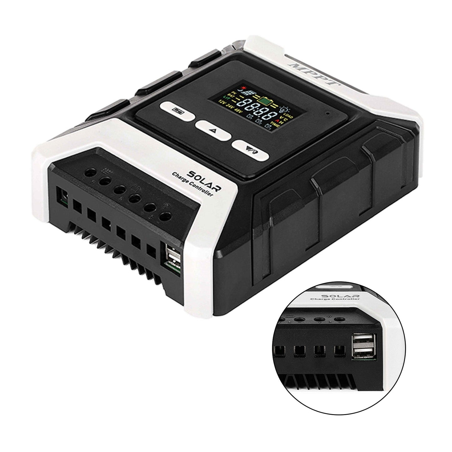 Le migliori offerte per MPPT AUTO Dual USB Wind Solar Hybrid Charge Controller Charger 12V-60V sono su ✓ Confronta prezzi e caratteristiche di prodotti nuovi e usati ✓ Molti articoli con consegna gratis!