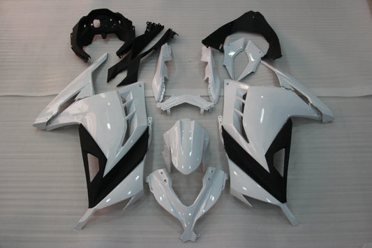 Amotopart 2013-2017 Kawasaki Ex300r Cladding White & Black Kit