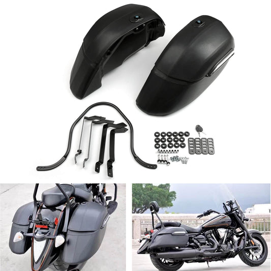 Borsa da sella classica Yamaha Kawasaki Honda Borsa da moto classica e kit di montaggio per impieghi gravosi