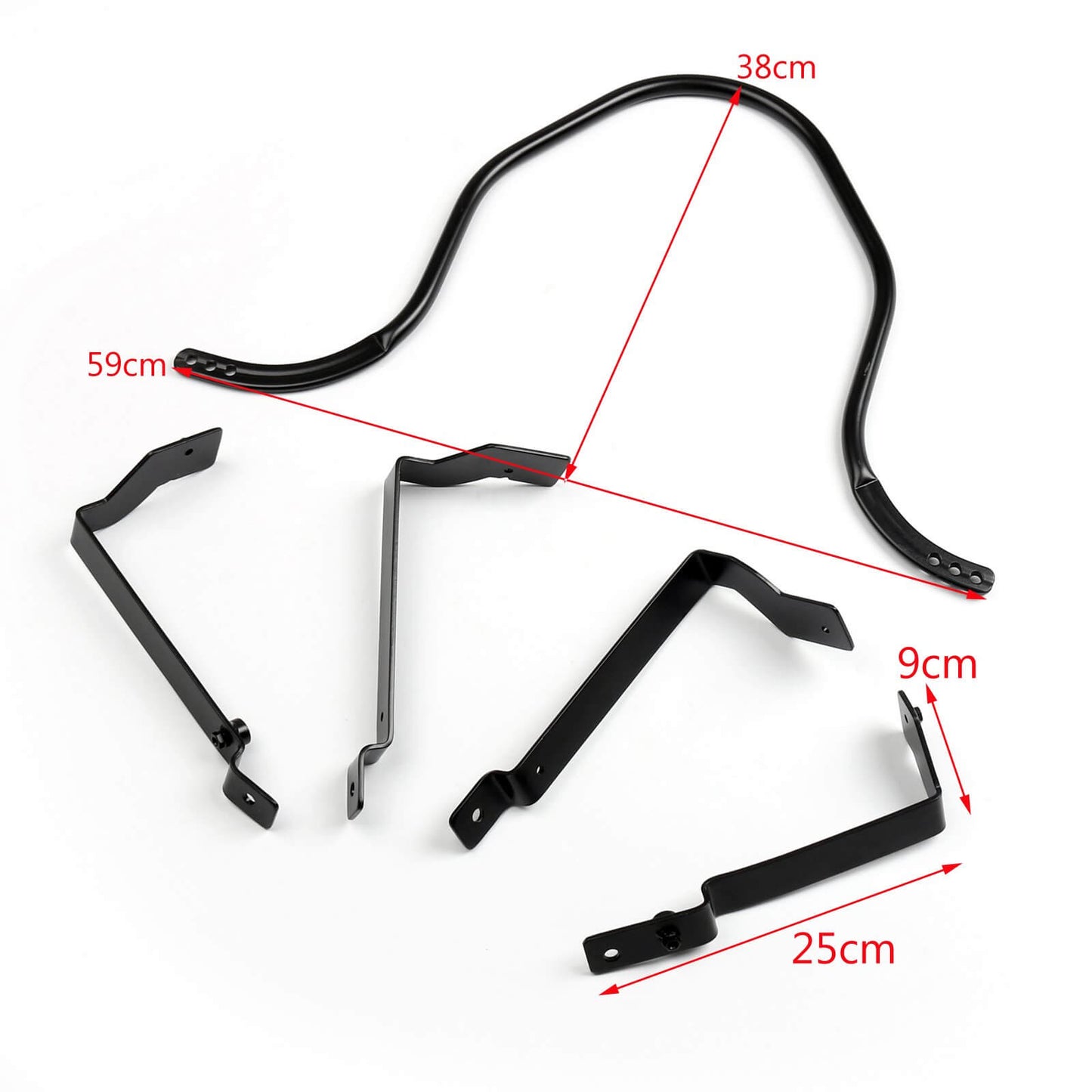 Borsa da sella classica Yamaha Kawasaki Honda Borsa da moto classica e kit di montaggio per impieghi gravosi