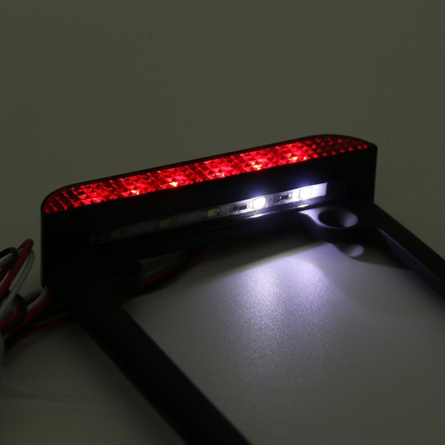 Telaio targa universale per moto 3 LED con fanale posteriore a LED generico