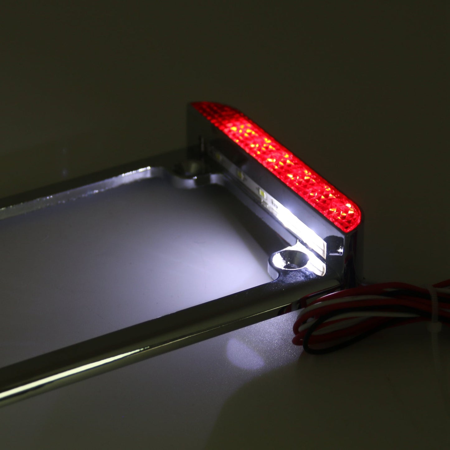 Telaio targa universale per moto 3 LED con fanale posteriore a LED generico