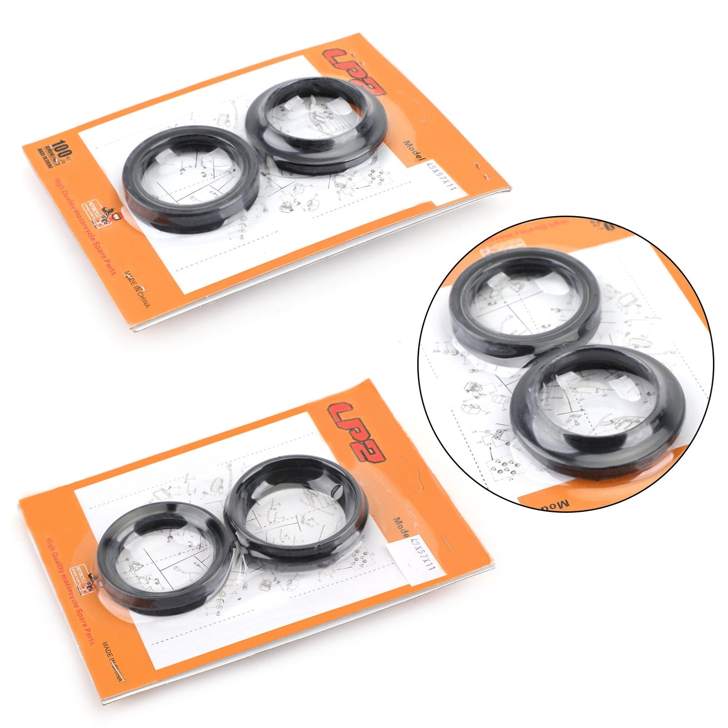 Kit Paraolio Forcella Anteriore Parapolvere per Honda GL1500 C CR500R CR250R CR125R 89-03 Generico