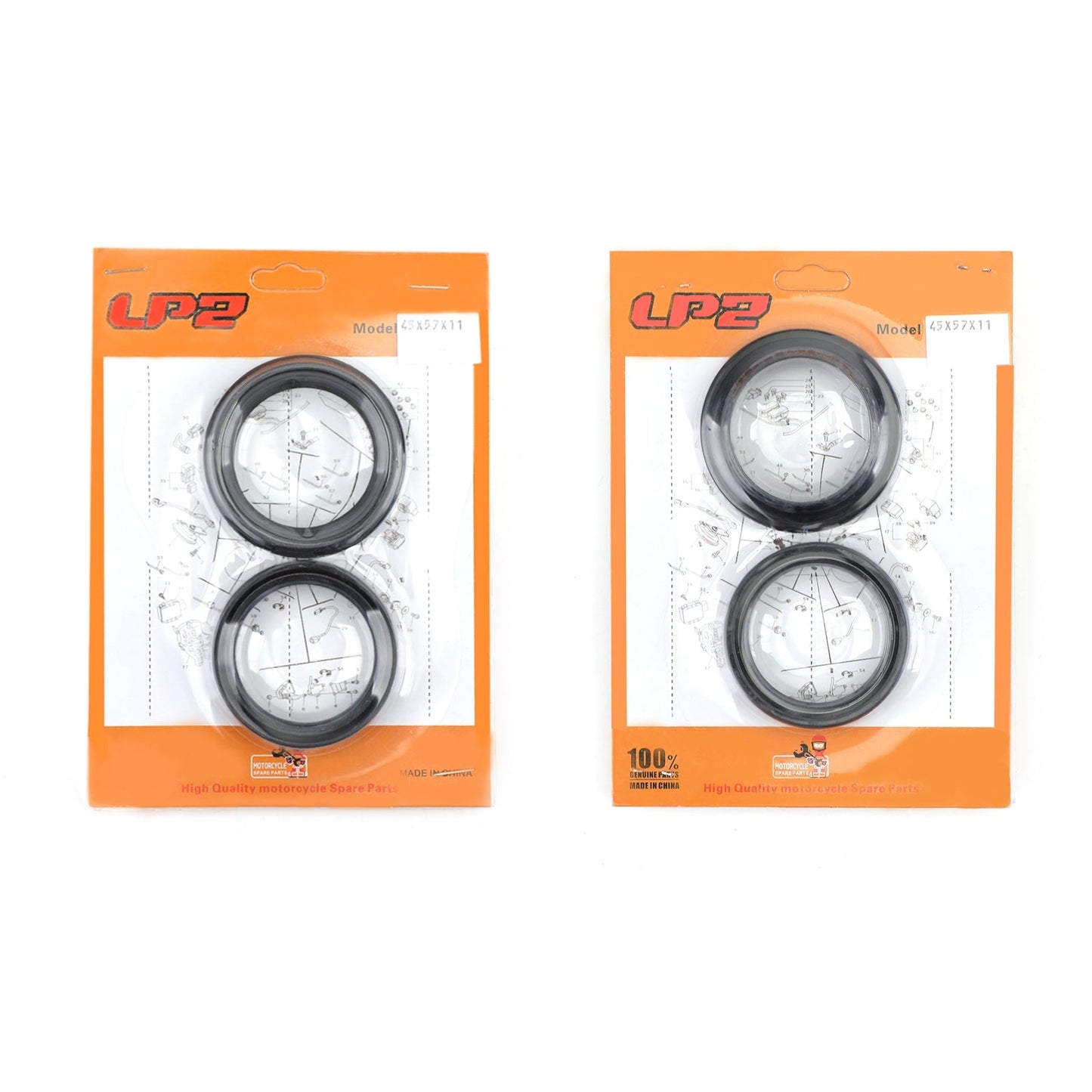Kit Paraolio Forcella Anteriore Parapolvere per Honda GL1500 C CR500R CR250R CR125R 89-03 Generico