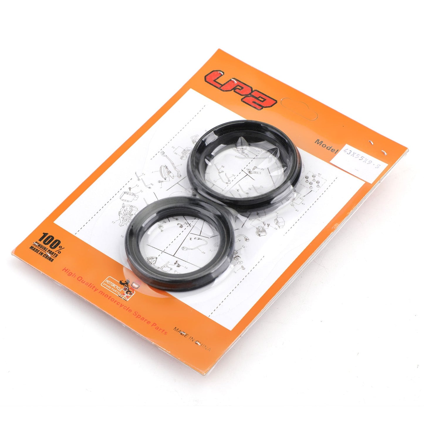 Kit Parapolvere Olio Forcella per Kawasaki KX125 KX250 KX500 ZR1100 ZRX1100 ZRX1200 Generico