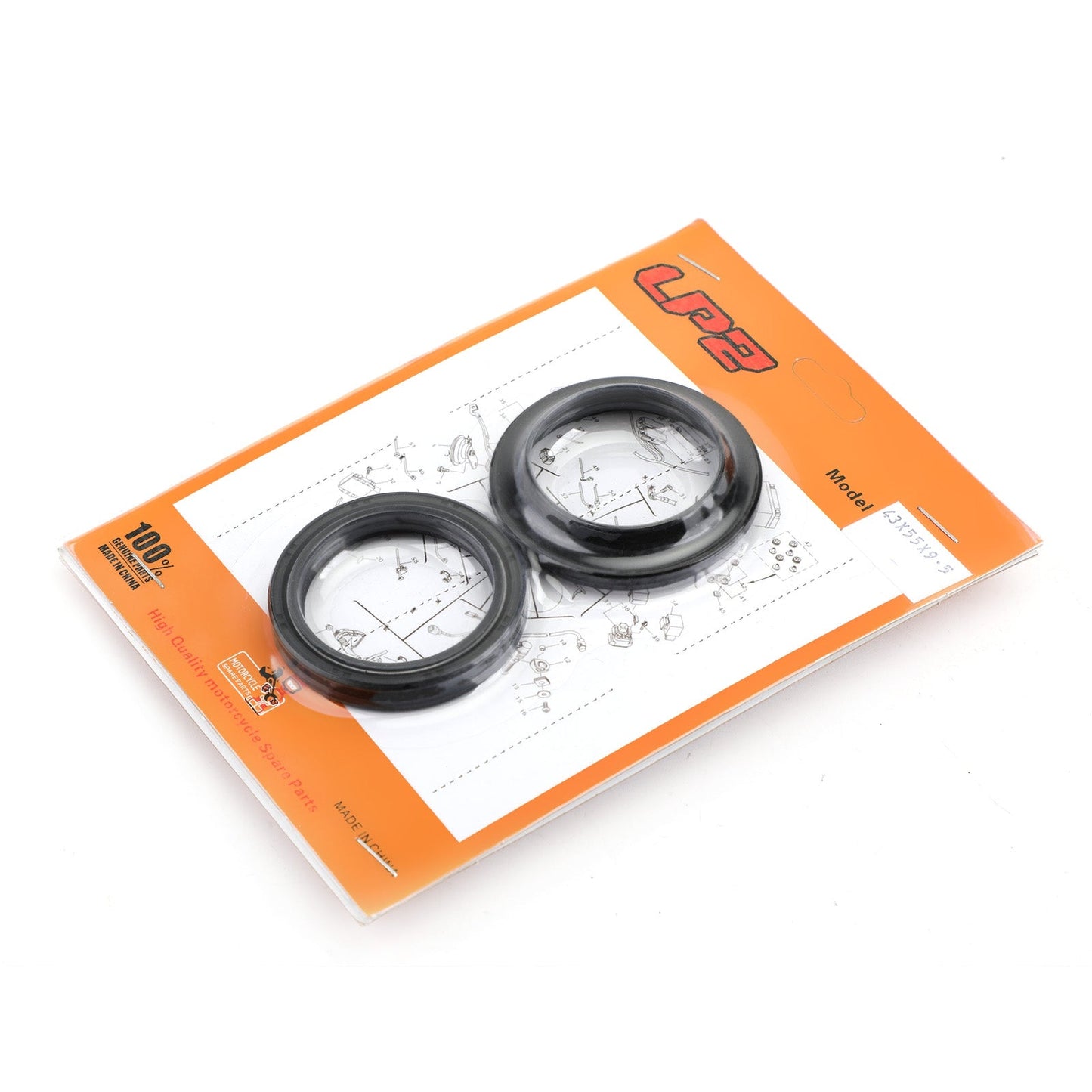 Kit Parapolvere Olio Forcella per Kawasaki KX125 KX250 KX500 ZR1100 ZRX1100 ZRX1200 Generico