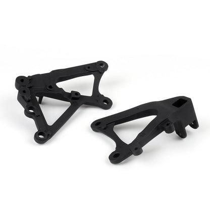 Pedane poggiapiedi anteriori per pilota Set staffe per Yamaha YZF R1 2009-2011 Nero generico