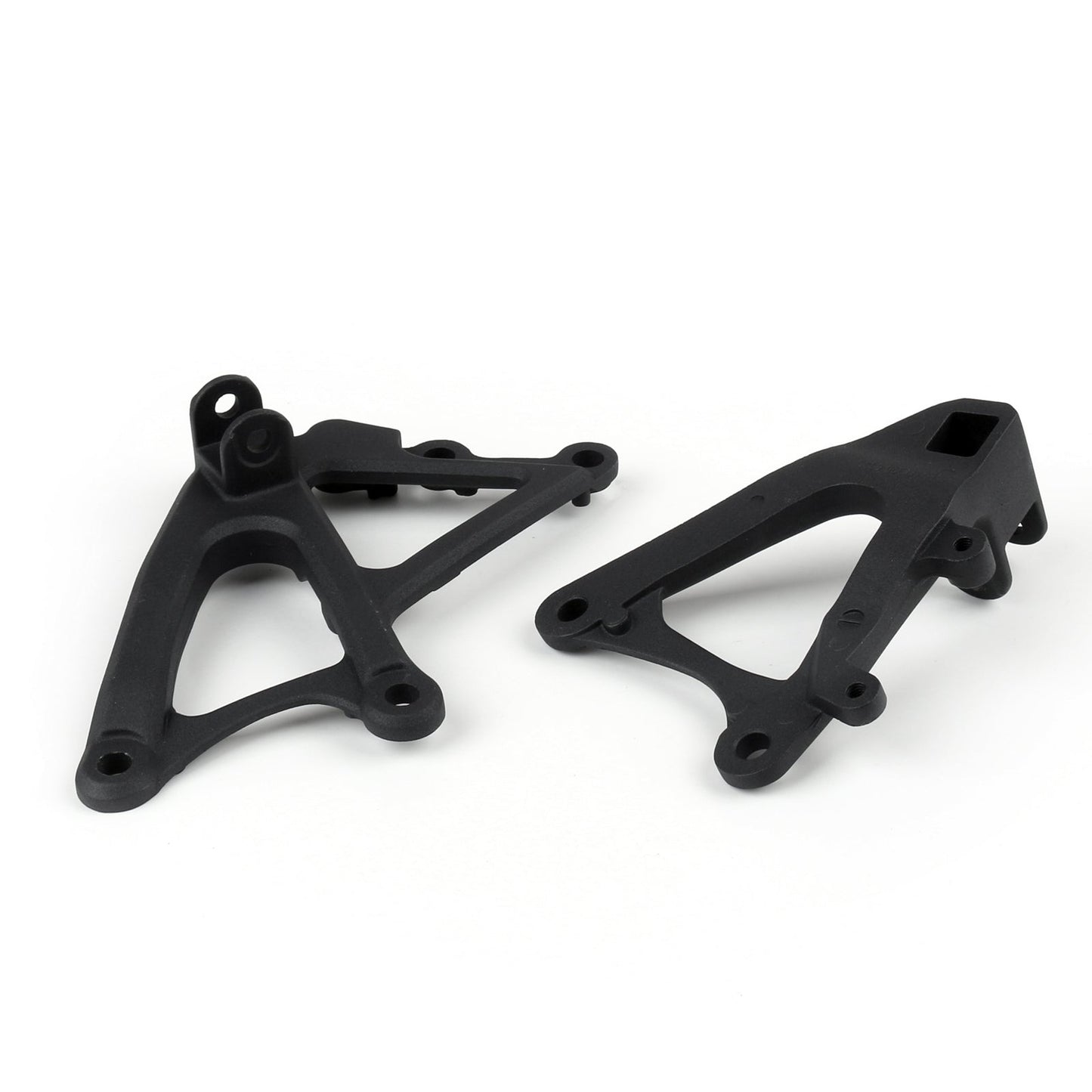 Pedane poggiapiedi anteriori per pilota Set staffe per Yamaha YZF R1 2009-2011 Nero generico