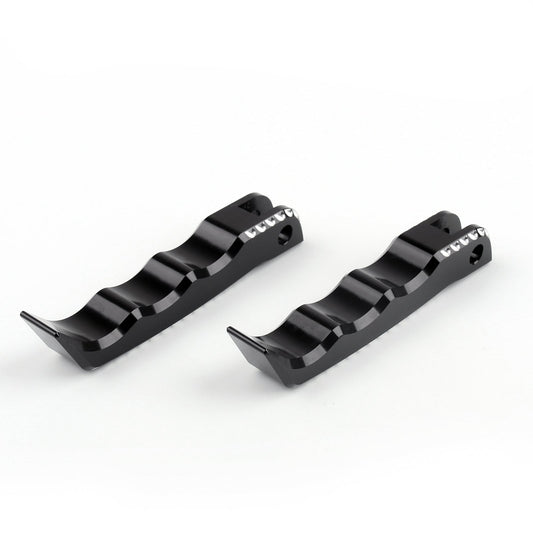 Front Rider Footrest Foot pegs For Suzuki GSXR 1300 Hayabusa 2008-2015 Black