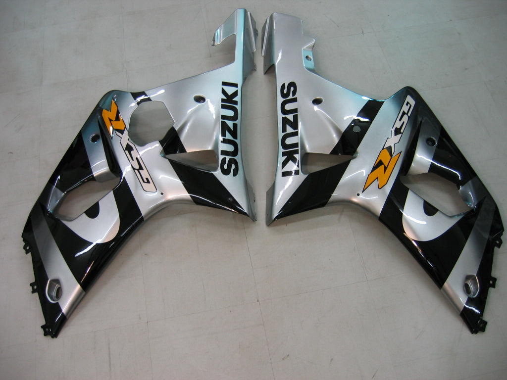 Amotopart 2000-2002 Suzuki GSXR1000 Cladding Black & Sliver Kit