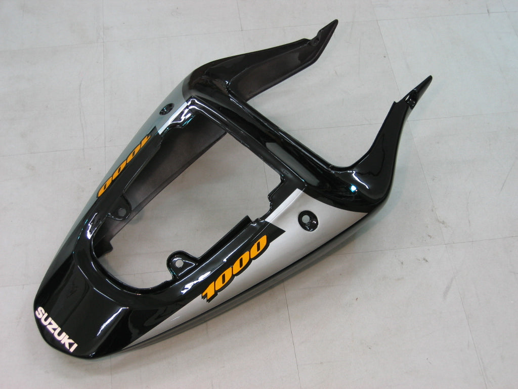 Amotopart 2000-2002 Suzuki GSXR1000 Cladding Black & Sliver Kit