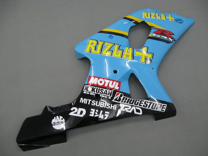 Amotopart 2000-2002 Suzuki GSXR1000 Cladding Multi Blue Kit